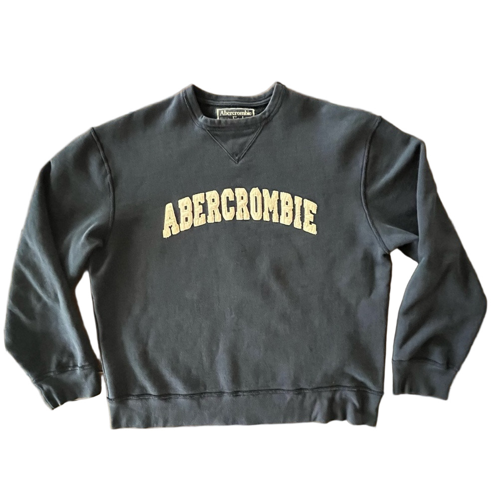 Vintage Abercrombie & Fitch Navy Crewneck Sweatshirt Size S